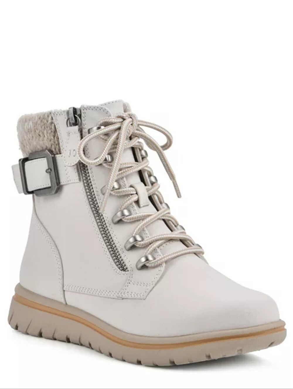 New w/Box Cliffs By White Mountain Women's Hearty Lace-Up Hiker Ankle Booties